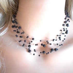 Pearl Illusion Necklace Set